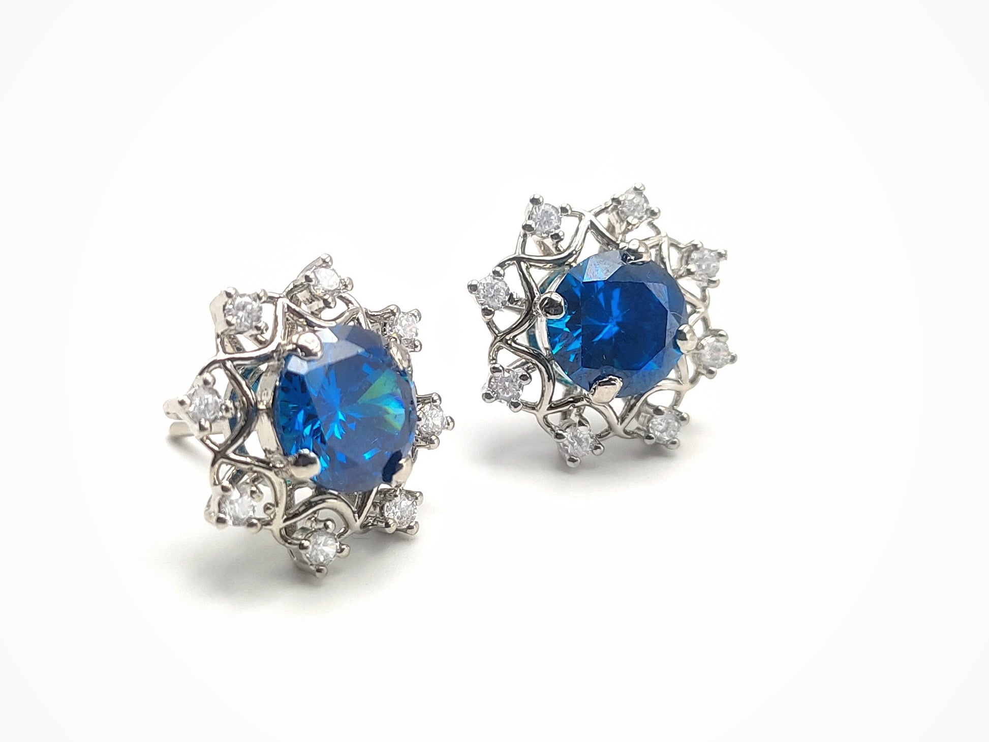 London Blue Topaz Earrings 925 Silver