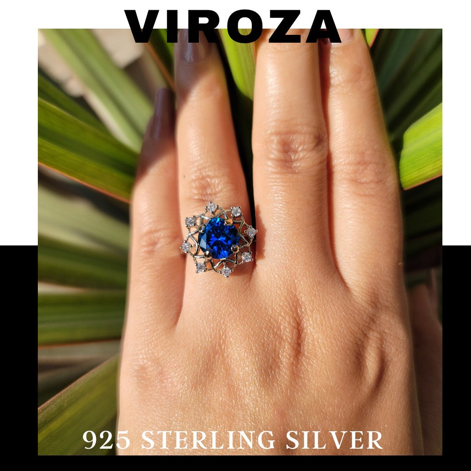 London Blue Topaz Ring 925 Silver